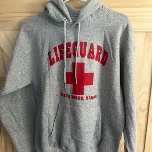 Hanes Gray Lifeguard Hoodie (EUC)